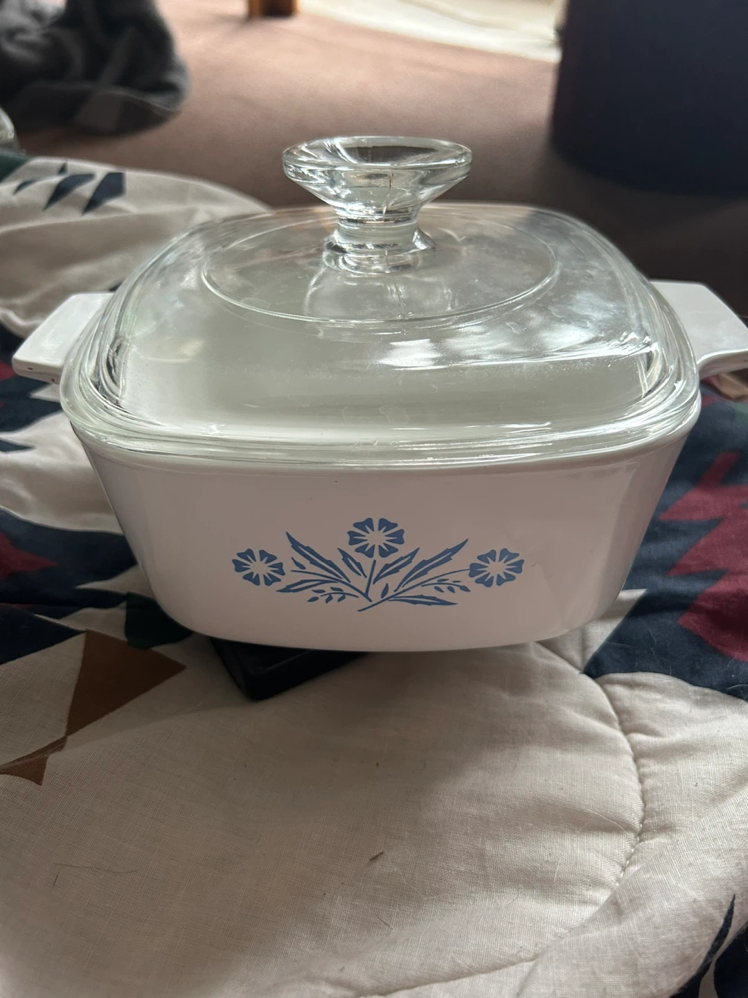 CorningWare Blue Cornflower Casserole Dish