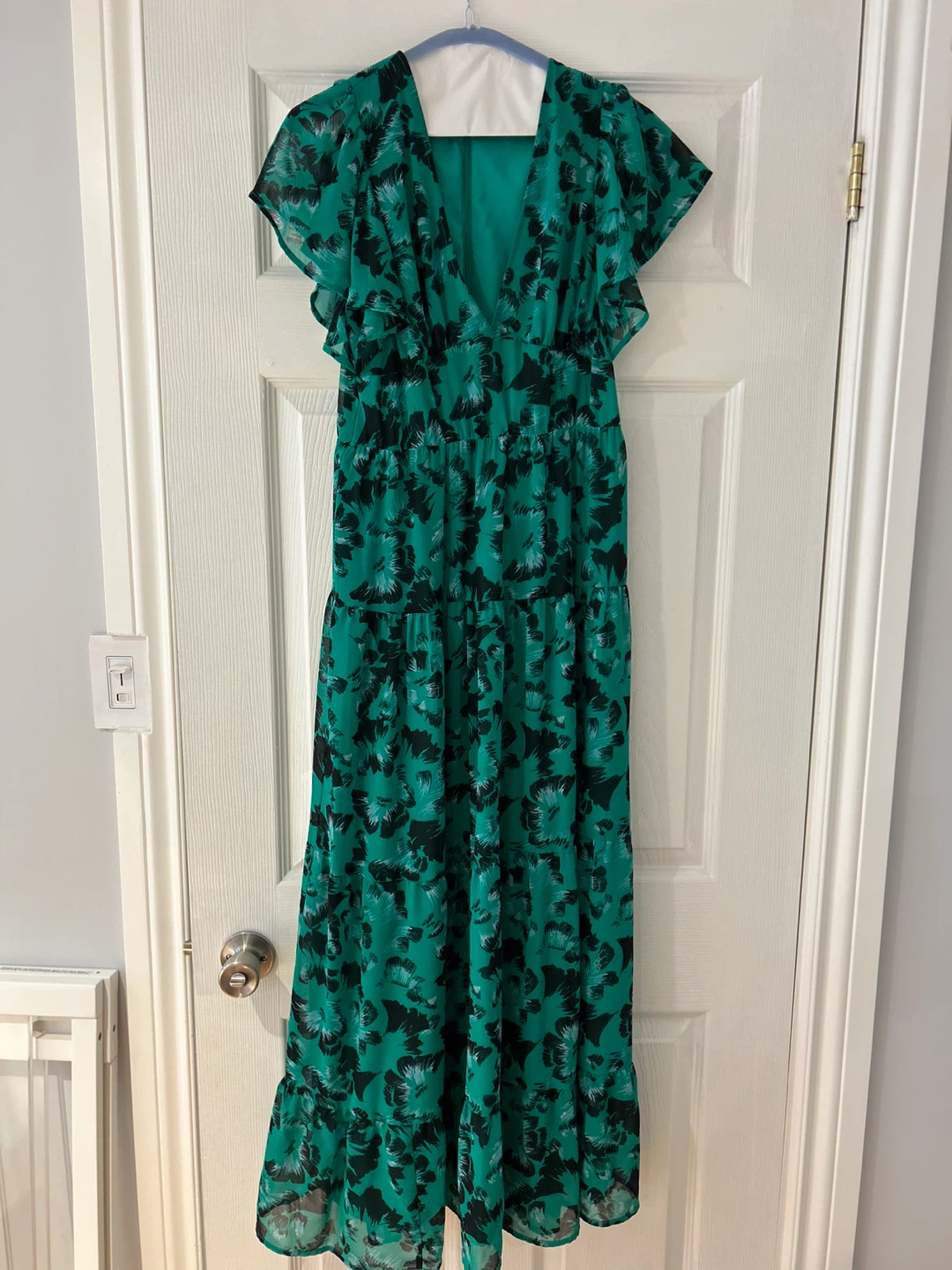 Green Floral Maxi Dress