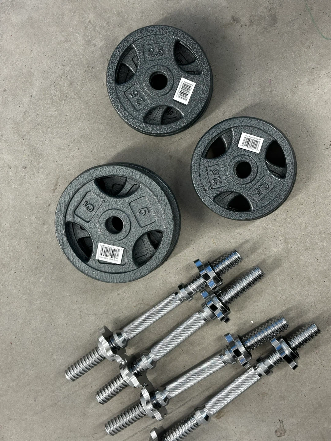 Weight Plates and Dumbbell Handles