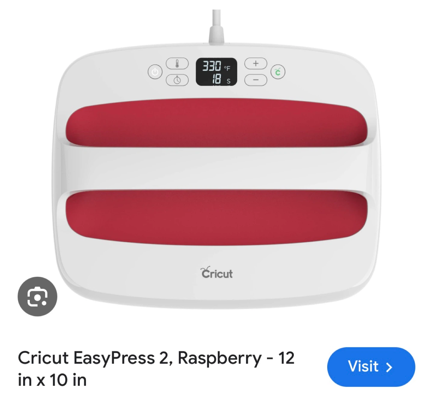 Cricut EasyPress 2 Raspberry 12" x 10" - photo 4