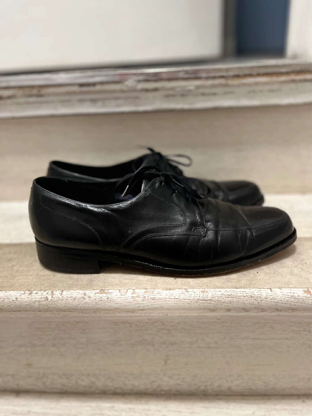 The Florsheim Shoe Co. Black Leather Oxford Dress Shoes - photo 3