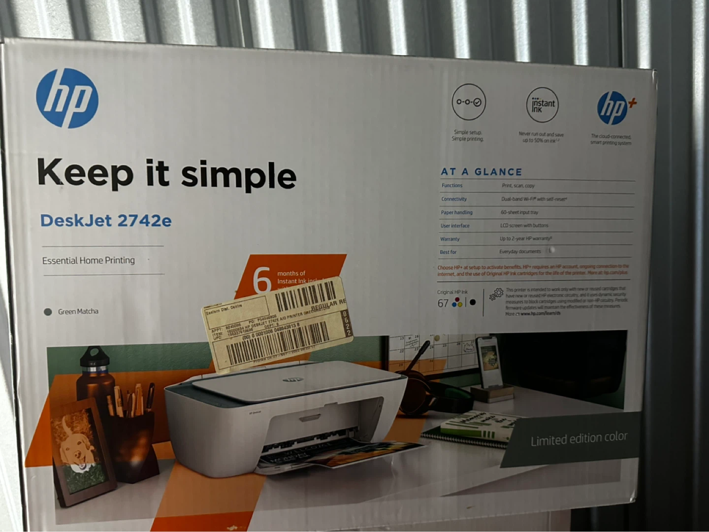 HP DeskJet 2742e All-in-One Printer - Green Matcha