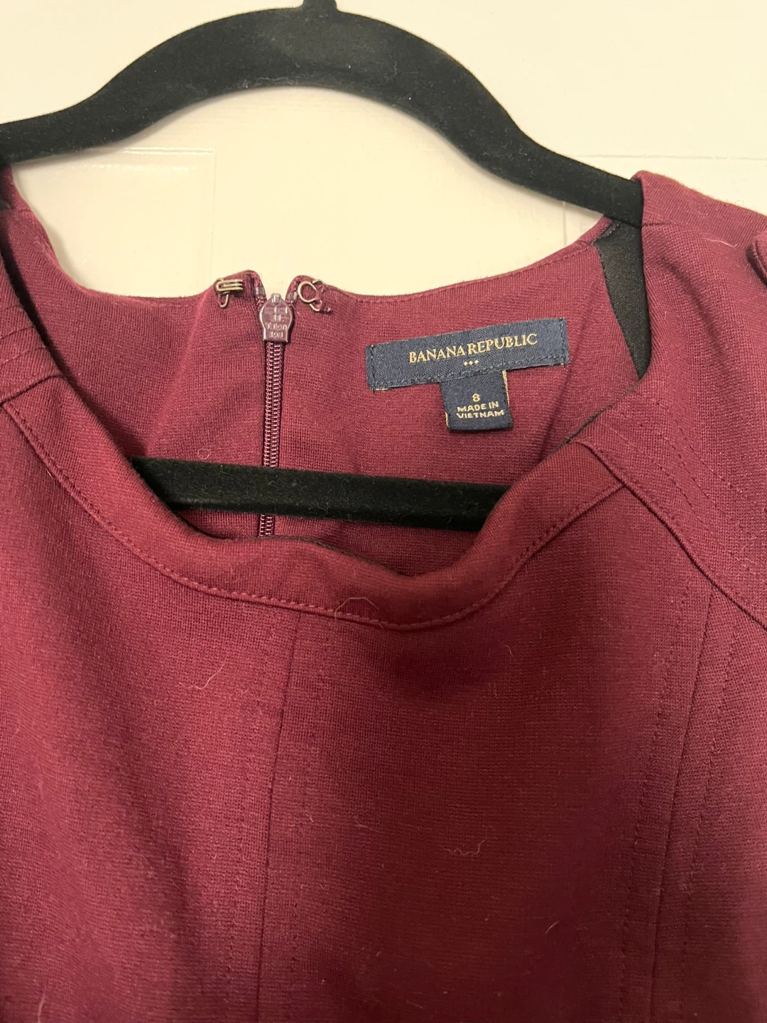 Banana Republic Burgundy Sheath Dress - Size 8 - photo 2