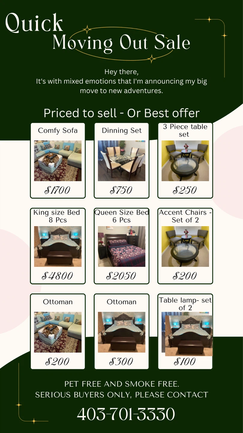Quick Moving Sale - All items must go