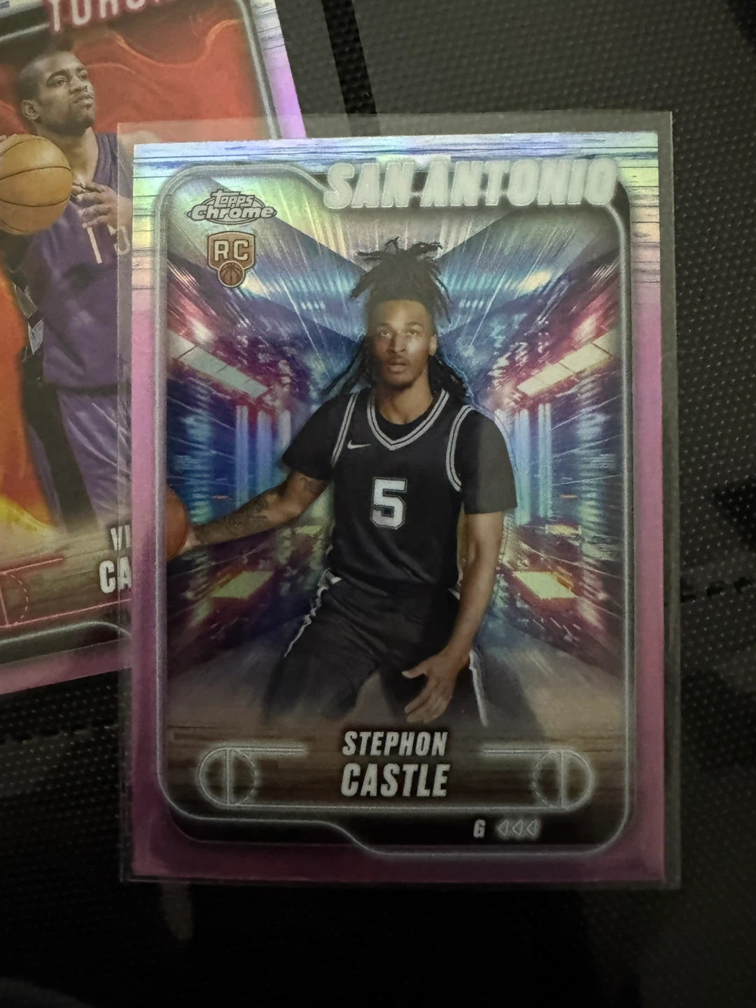 2023-24 Topps Chrome Stephon Castle RC Basketball Card