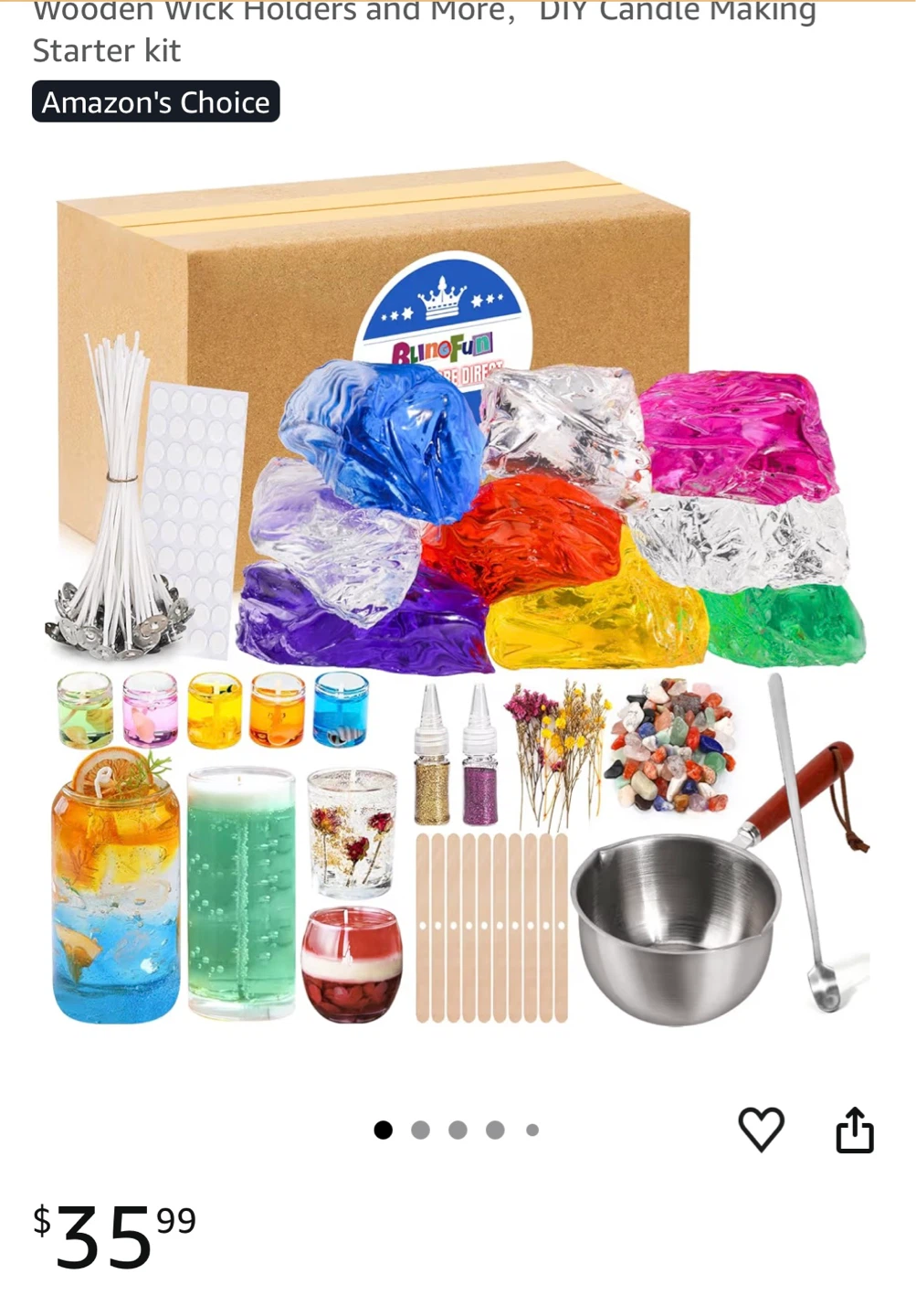 Brand New Gel Wax Candle Making Kit - photo 2