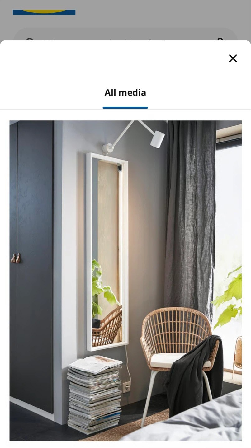 IKEA NISSEDAL Full Length Mirror - photo 2
