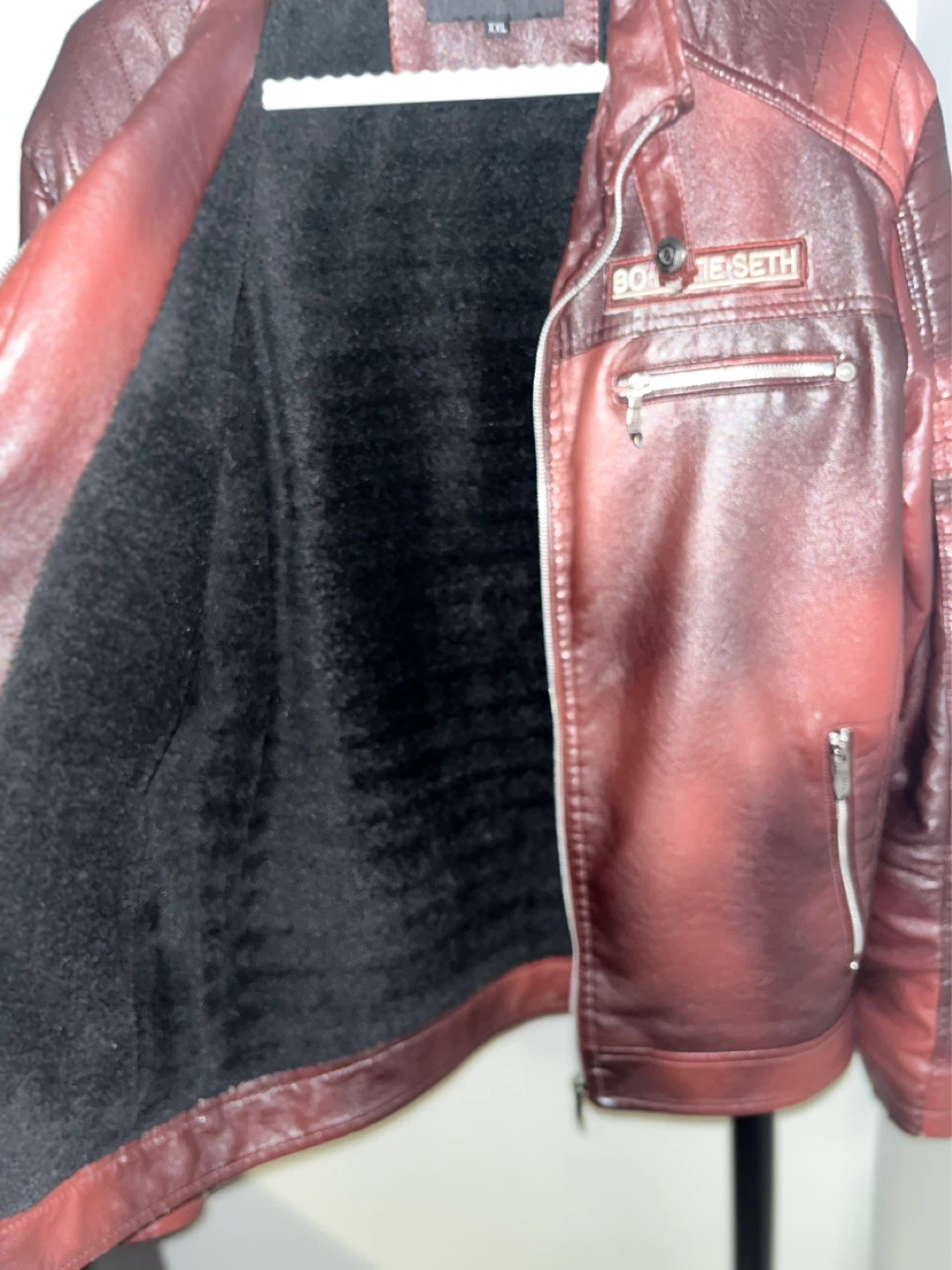 Katie Seth Faux Leather Biker Jacket - photo 2
