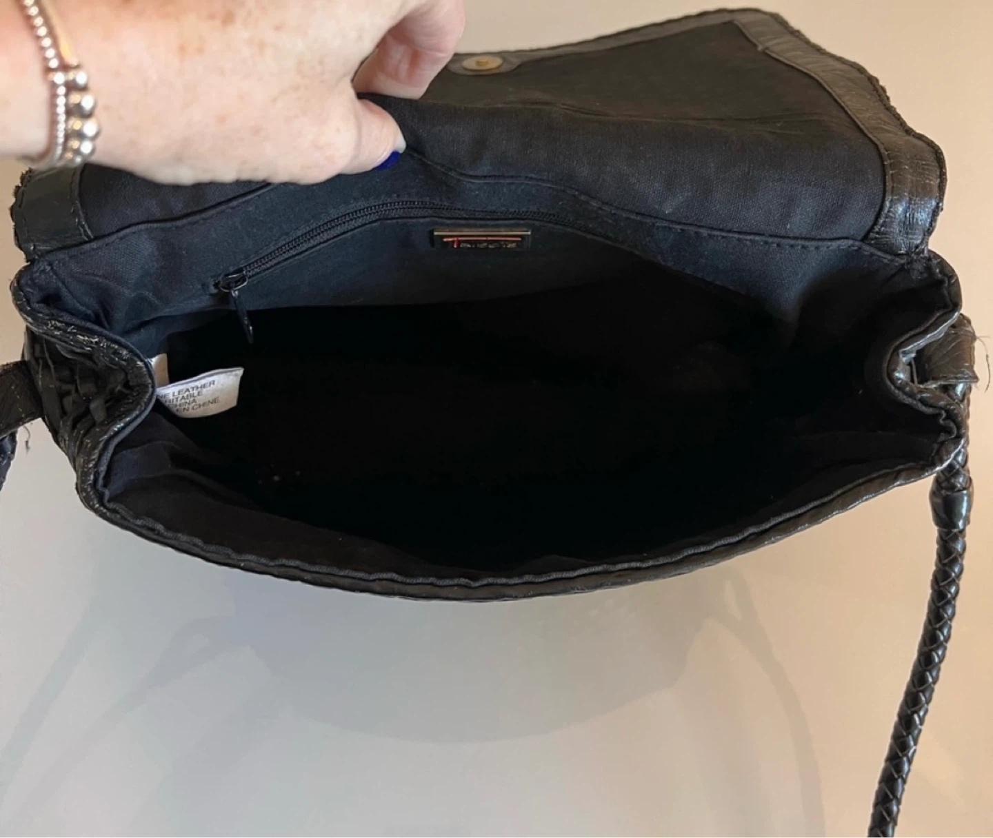 TALBOTS WOVEN LEATHER CROSSBODY BAG - photo 3