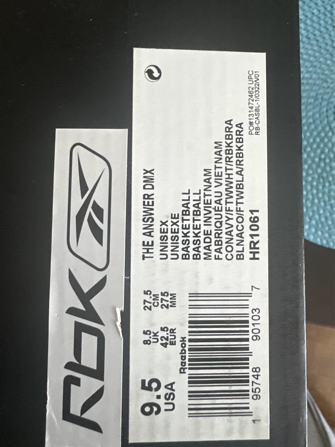 Reebok The Answer DMX Basketball Shoes - photo 3