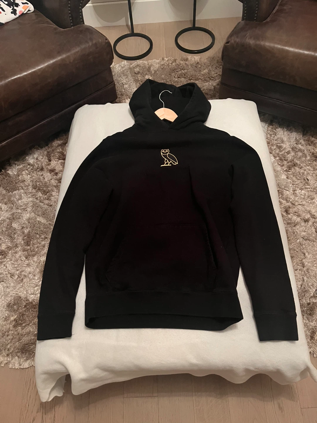 OVO Owl Hoodie Black Large