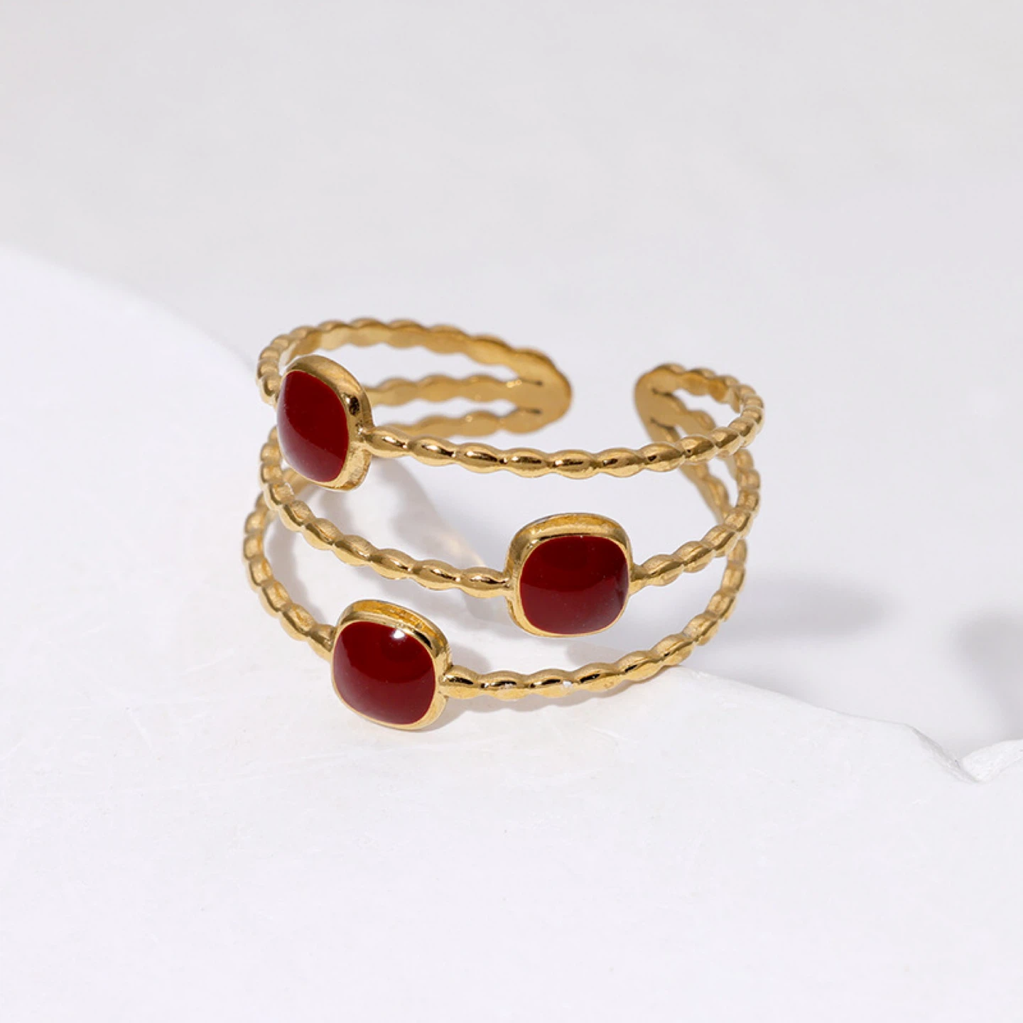 Vintage Geometric Open Ring (5 Styles) - photo 3