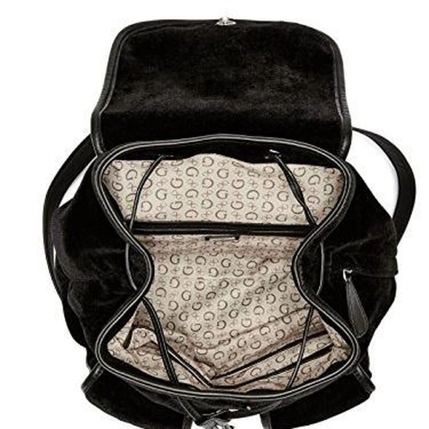 Guess Velvet Backpack - Black - photo 2