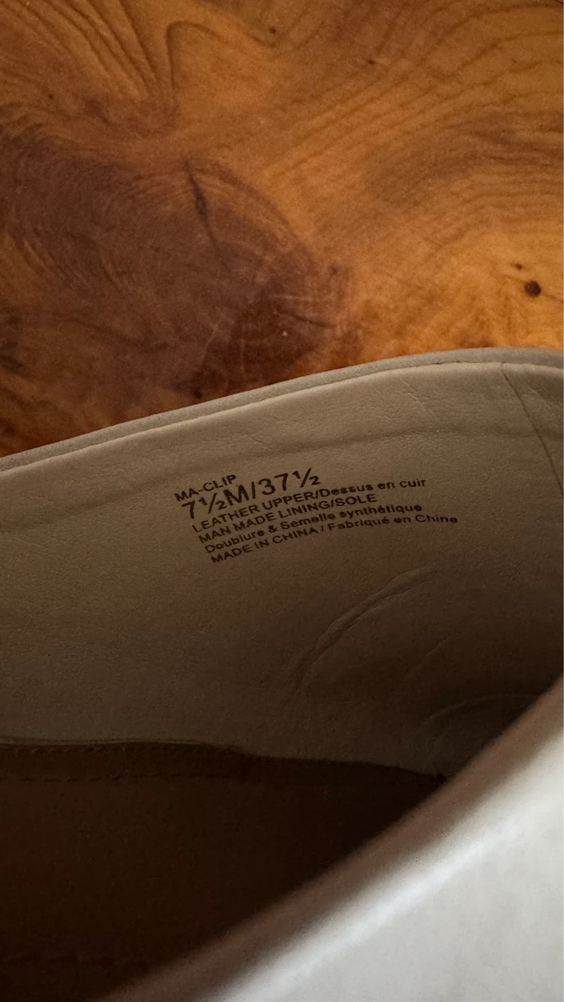 BCBGMAXAZRIA MA-CLIP White Mules - Size 7.5 - photo 4