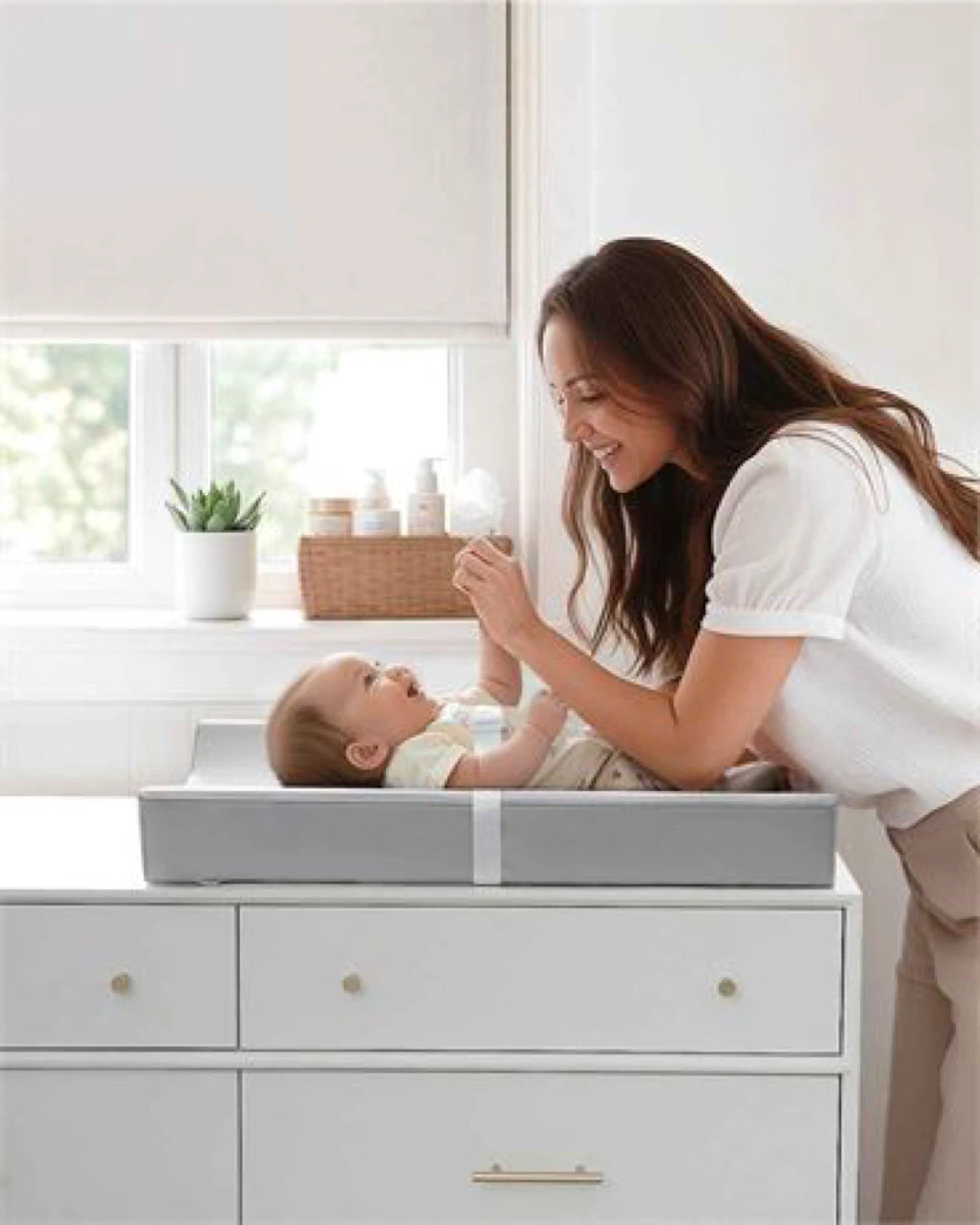 Blissful Diary Vegan Leather Baby Changing Pad/Waterproof Cover
