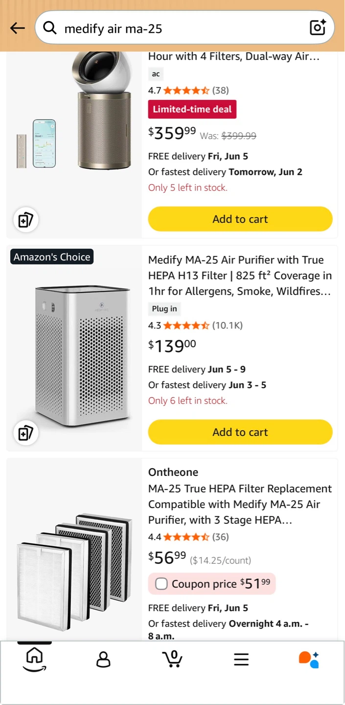 Medify Air Purifier MA-25 Silver - photo 2