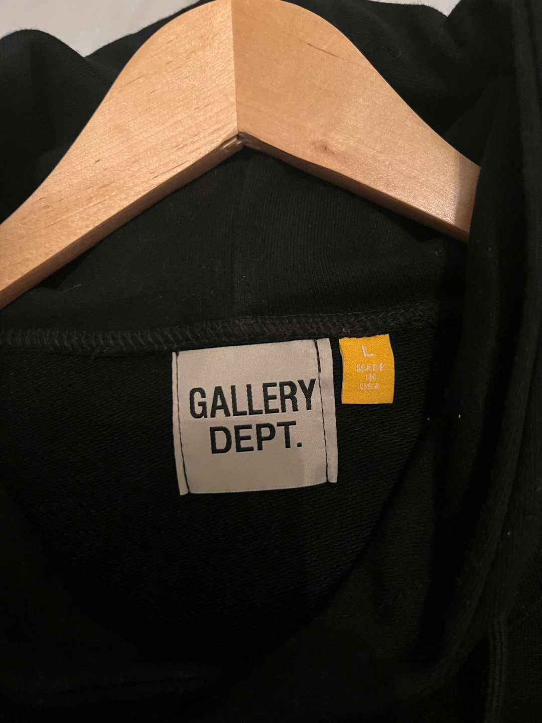 Gallery Dept. Black Paint Splatter Hoodie - photo 3