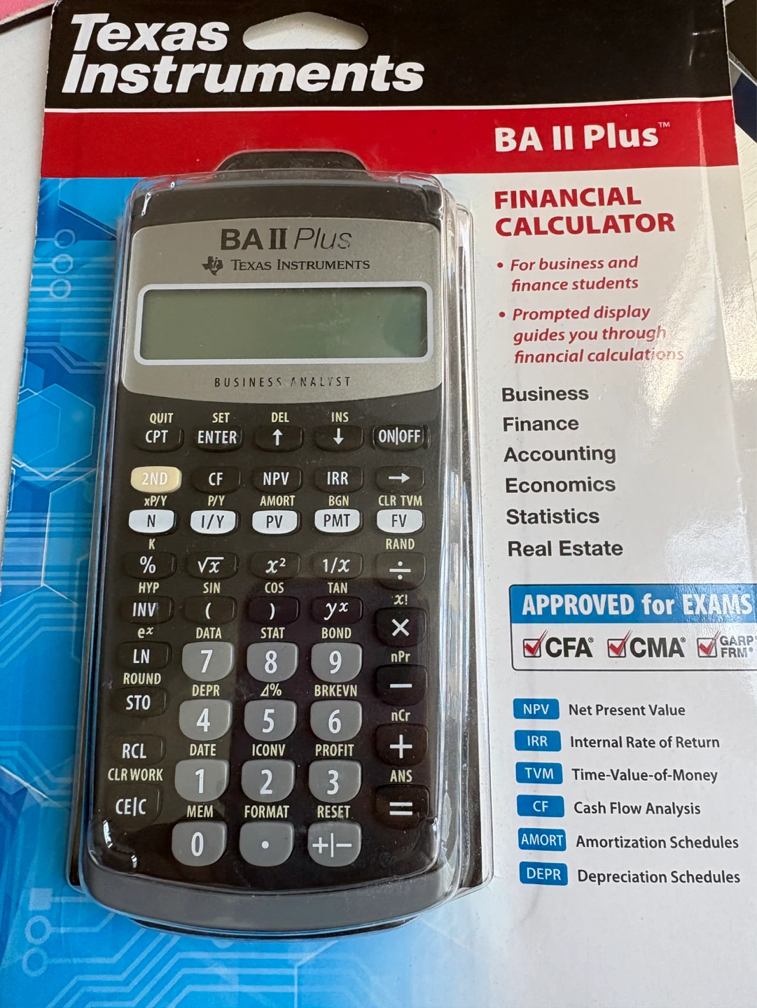 BA II Plus Financial Calculator (Texas Instruments)