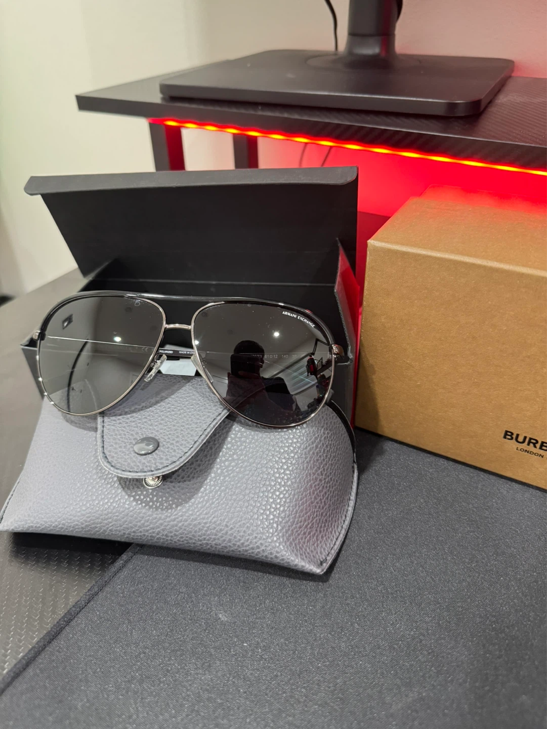 Armani Exchange Aviator Sunglasses