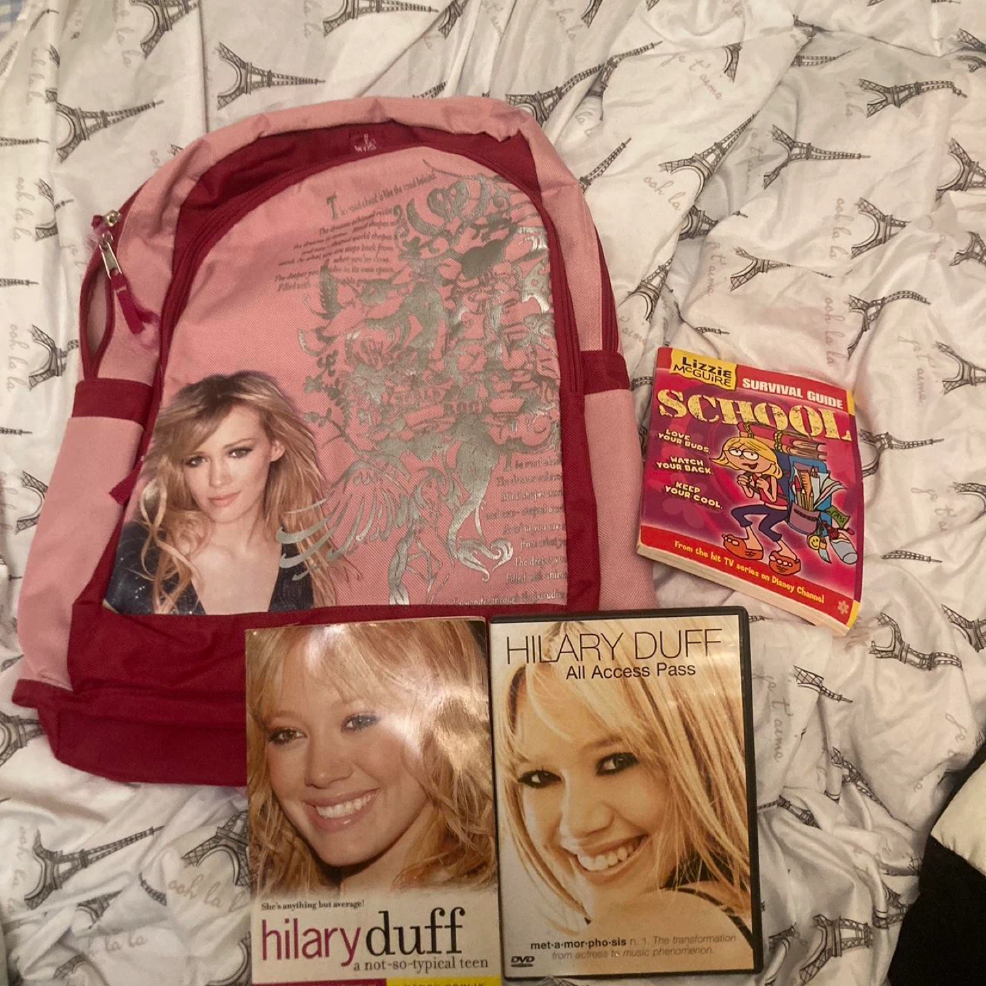 Hilary Duff "World Tour" Backpack & DVDs