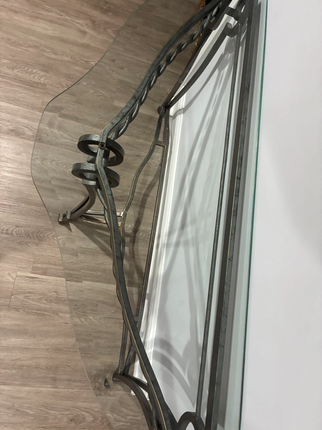 Glass Top Console Table - photo 3