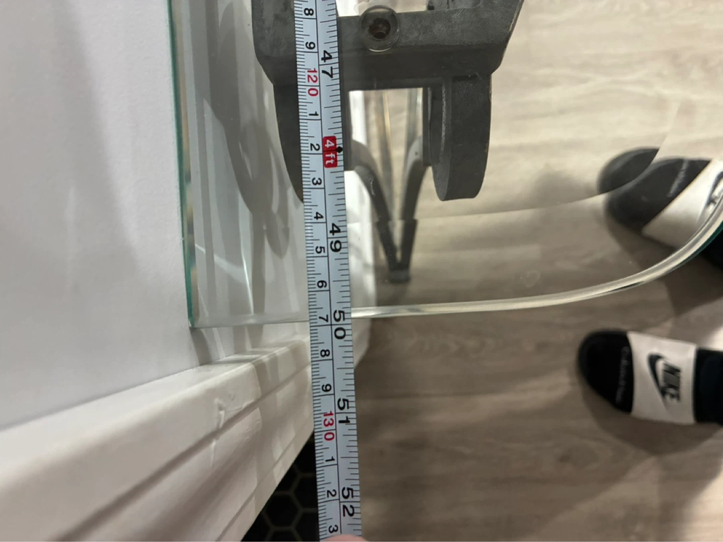Glass Top Console Table - photo 4