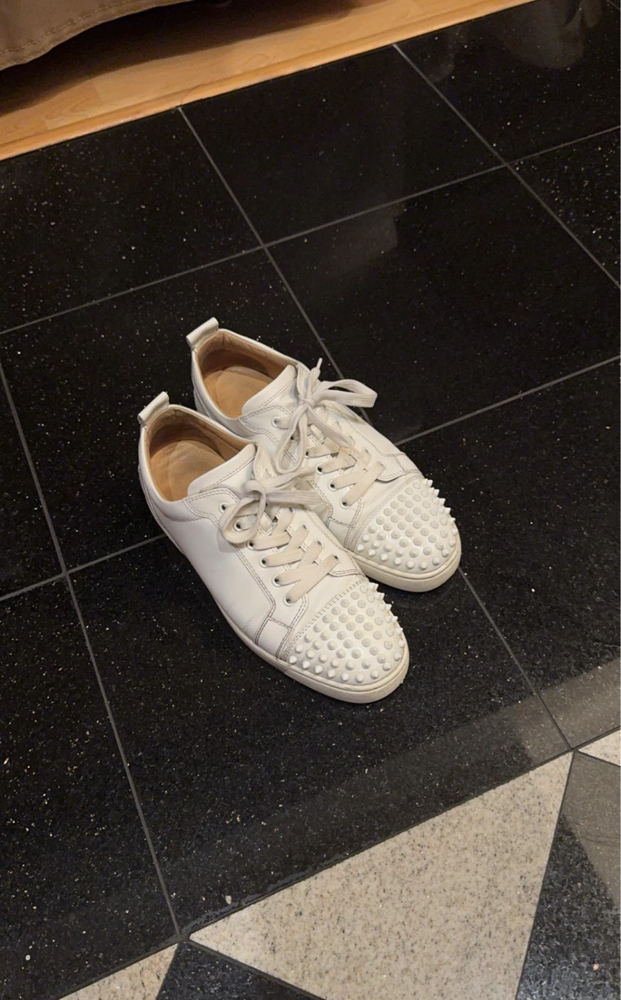 Christian Louboutin Junior Spikes White