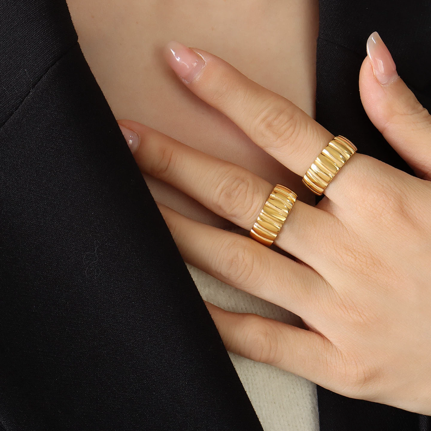Urban Edge Open Ring ( 18K Gold Plated) - photo 3