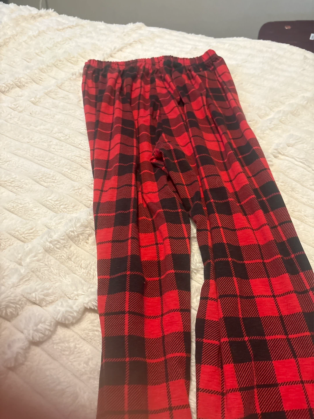 Red and Black Plaid Pajama Pants - photo 3