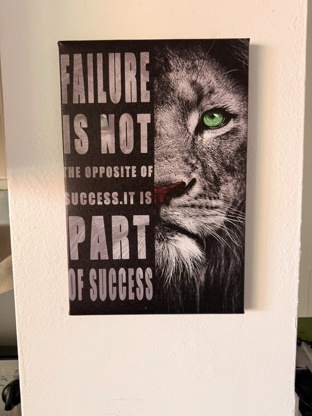 Inspirational Lion Canvas Wall Art