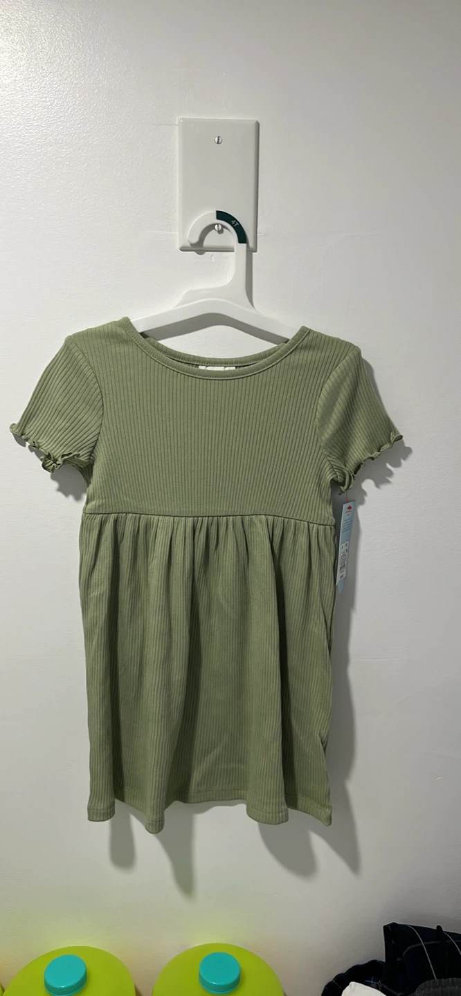 Cat & Jack Green Ribbed Dress - photo 3