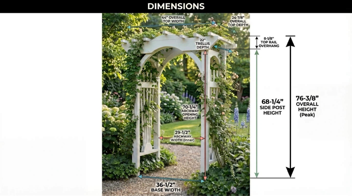 New Handcrafted Garden Arbor - photo 2