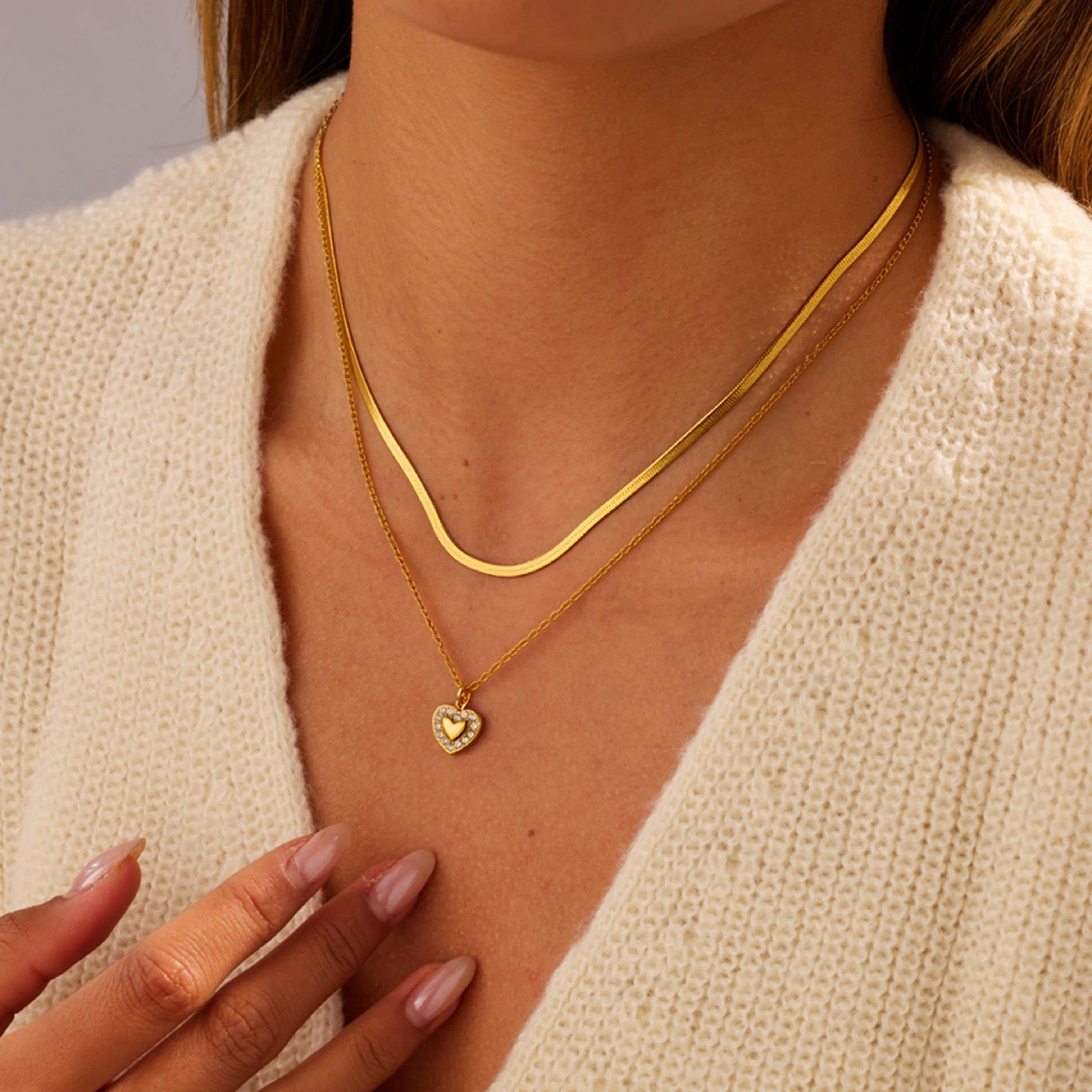 Heart Blade Chain Necklace - photo 3