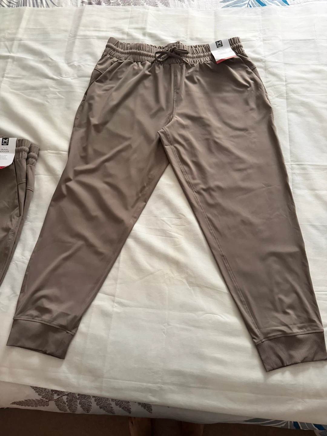 Ladies Two pairs, Travel Jogger Pants - XL (Taupe) - photo 3