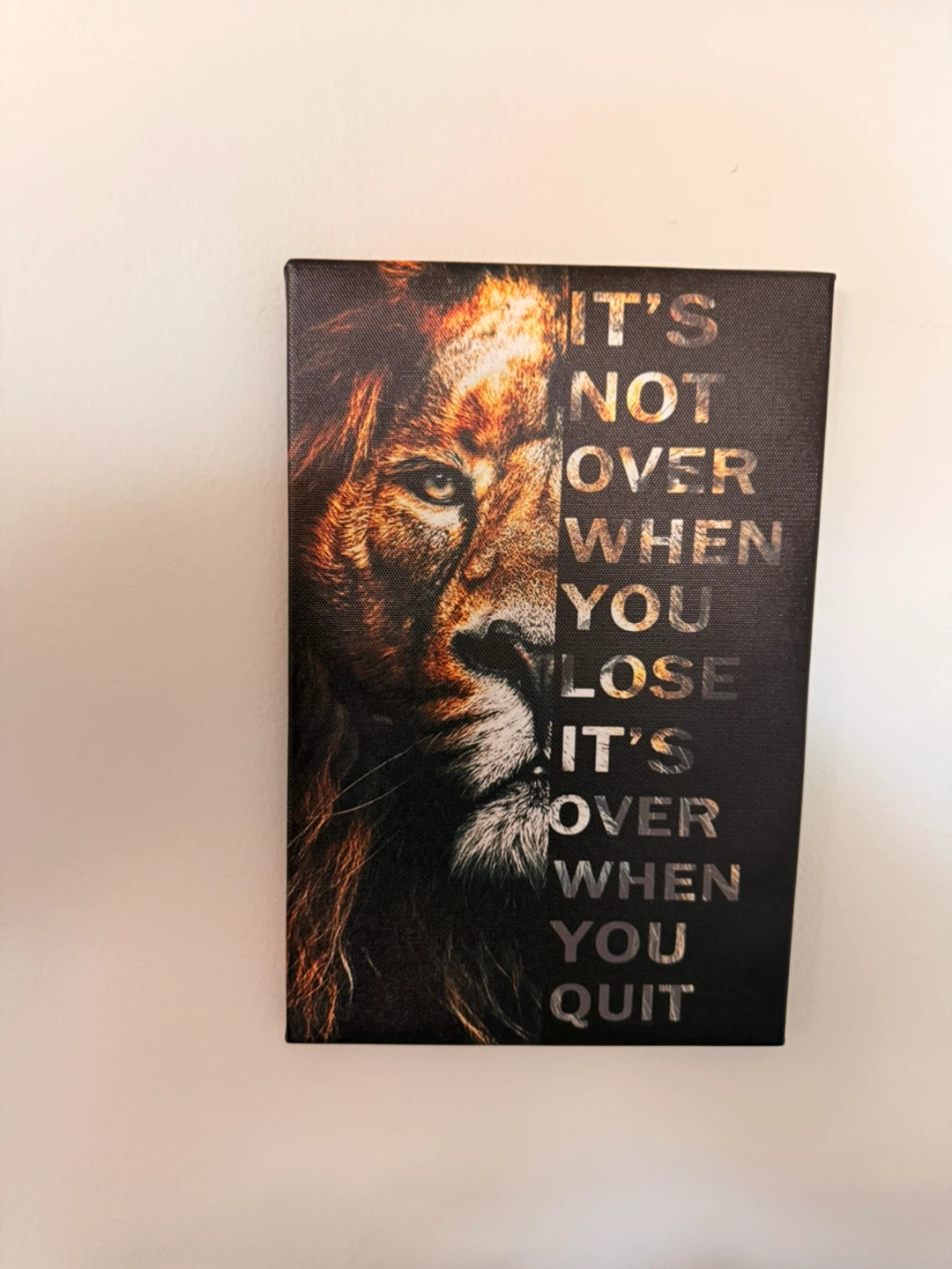 Inspirational Lion Canvas Wall Art - photo 3