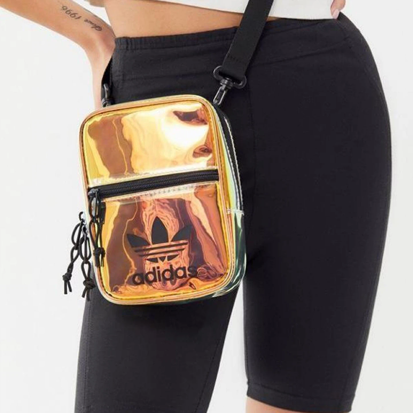 Holographic adidas festival crossbody
