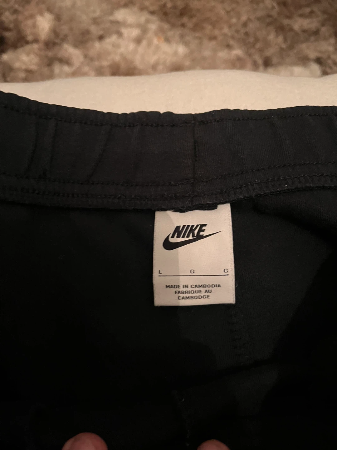 Nike Black Joggers Sweatpants Size L - photo 3
