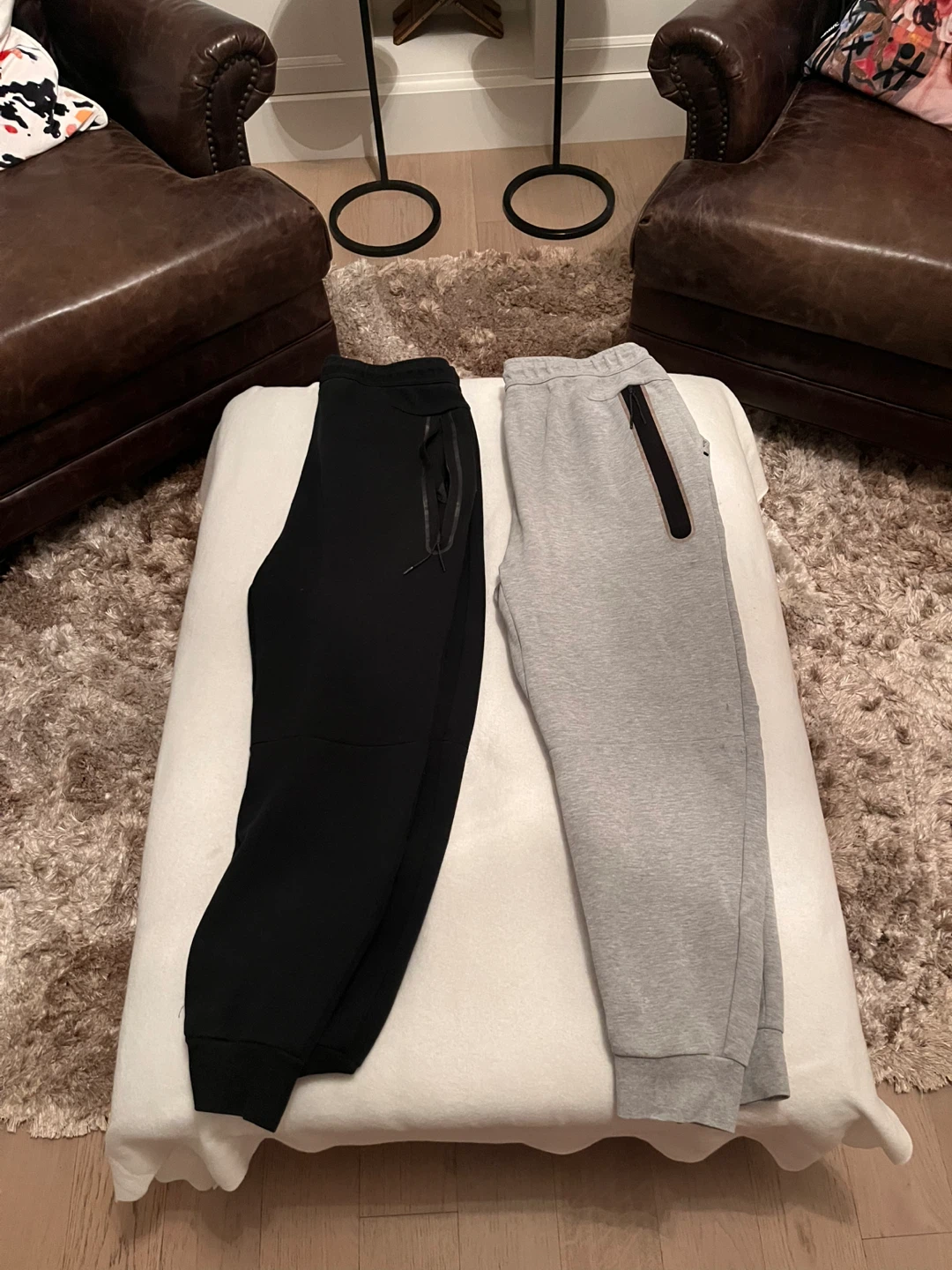 Nike Tech Fleece Joggers - Black & Grey