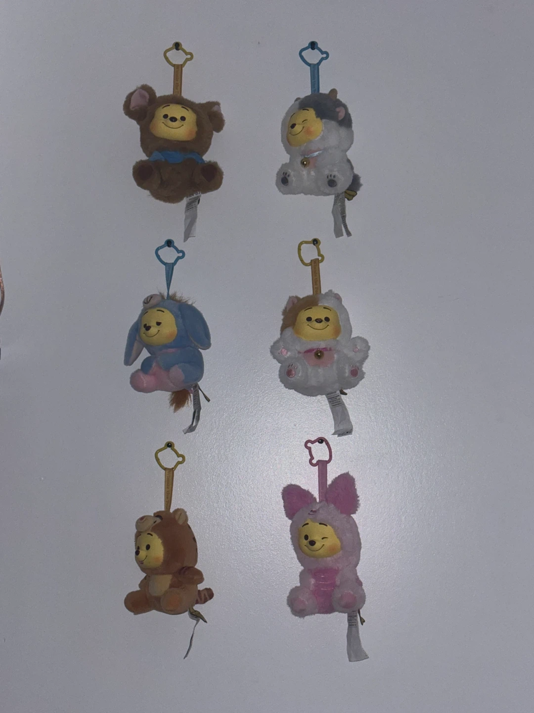 Disney Winnie the Pooh Plush Keychain Set
