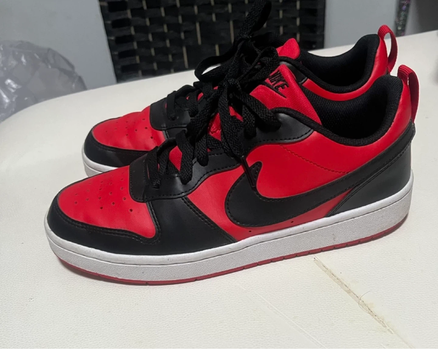 Nike Court Vision Low DVS456-600 Red/Black size 7 Youth Shoes - photo 2