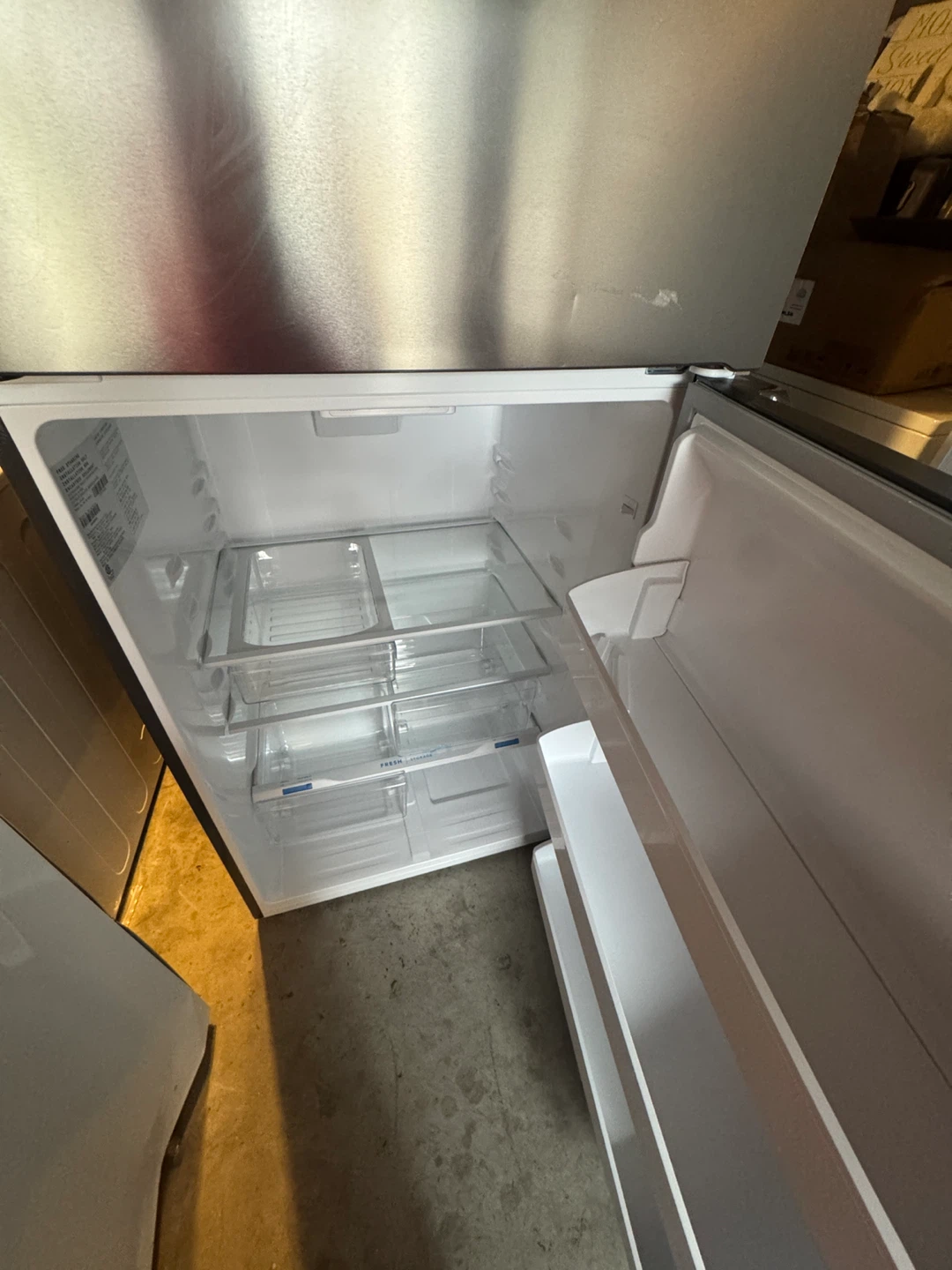 Frigidaire Stainless Steel Top Freezer Refrigerator - photo 2