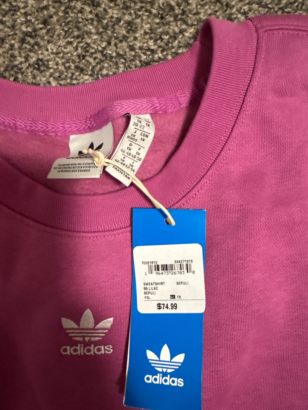 Brand New 1X Adidas Sweatshirt - photo 2