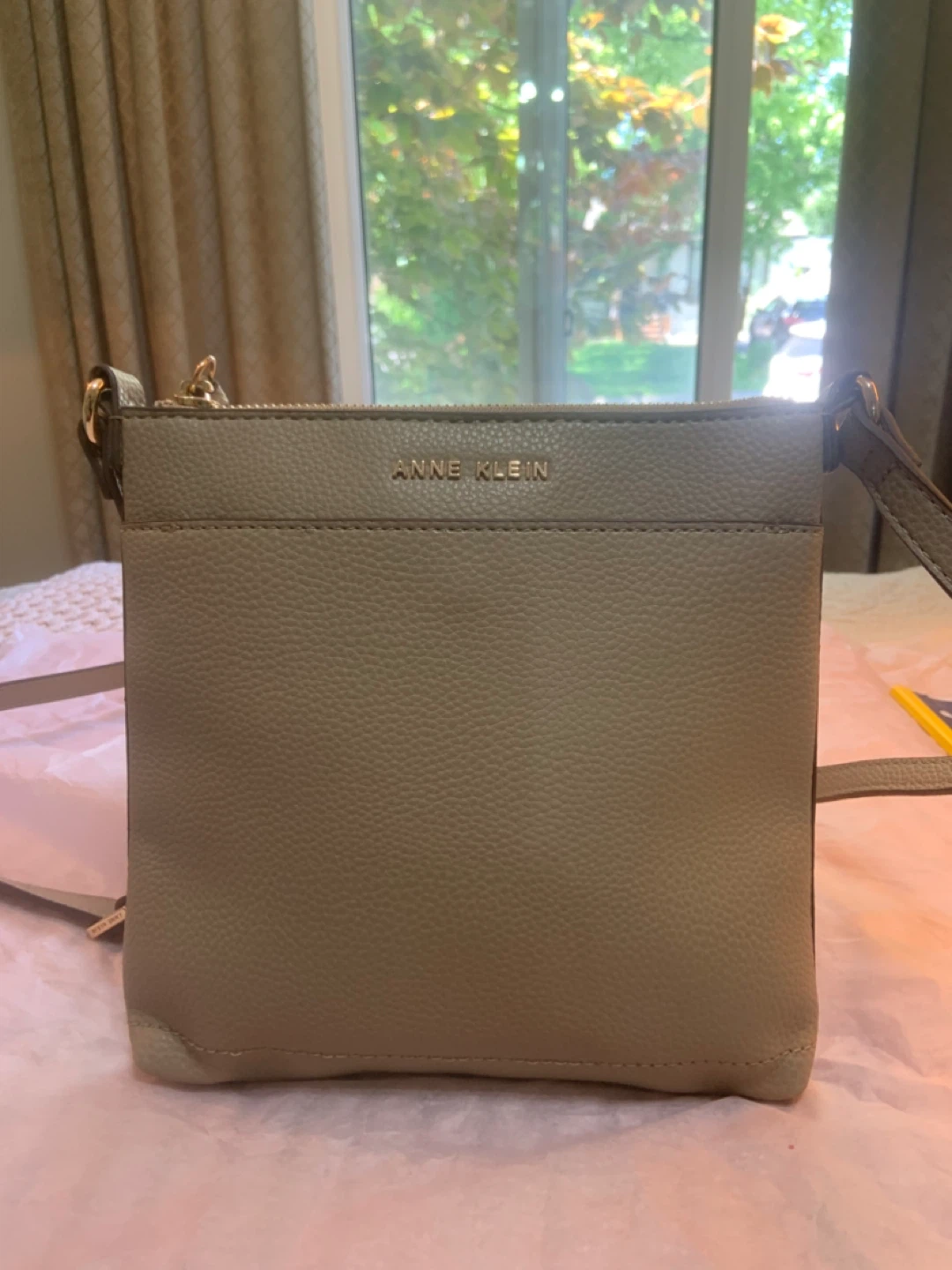 New Anne Klein Pebbled Crossbody Bag