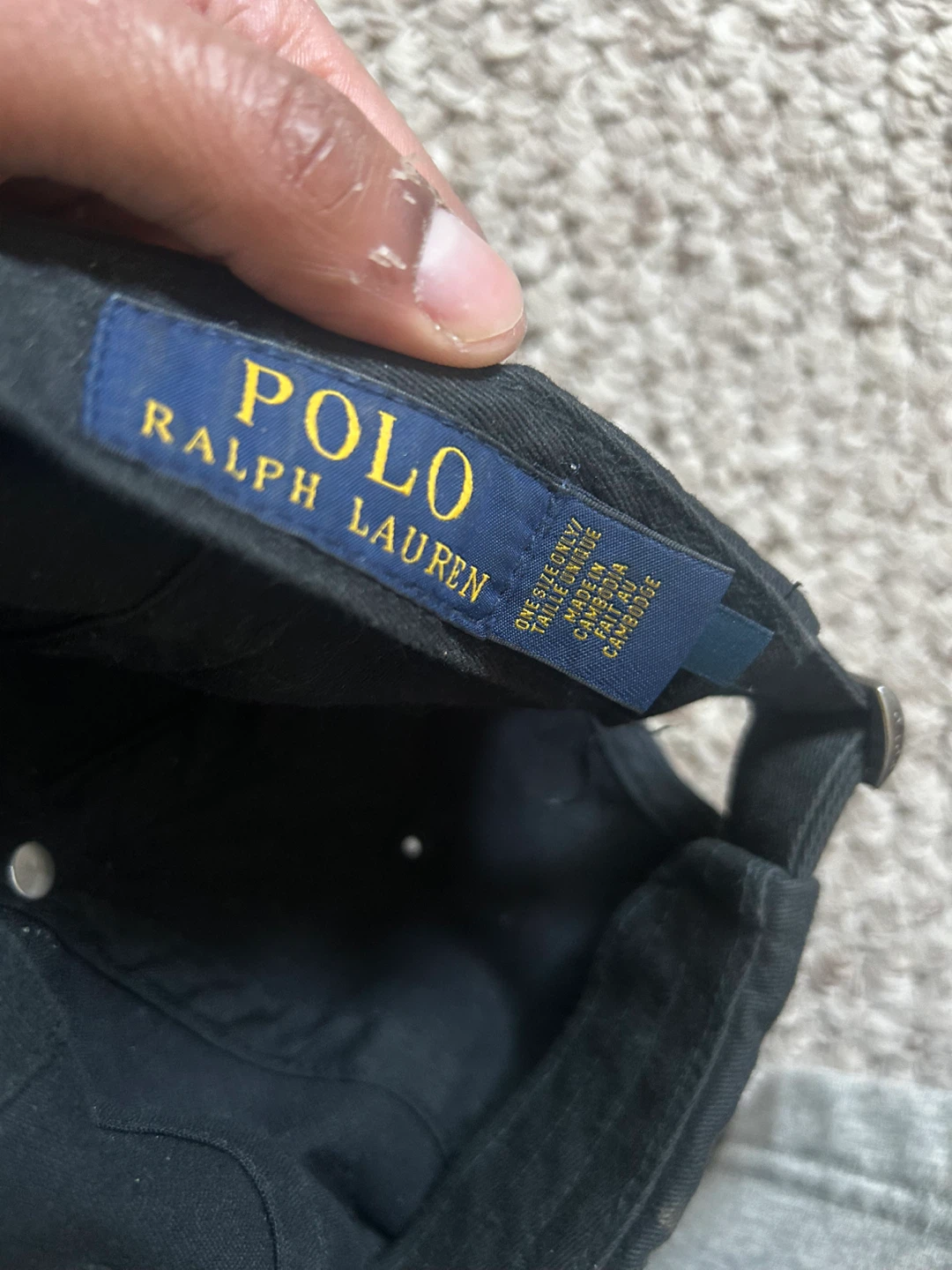 Polo Ralph Lauren & OVO Black Baseball Caps - photo 2