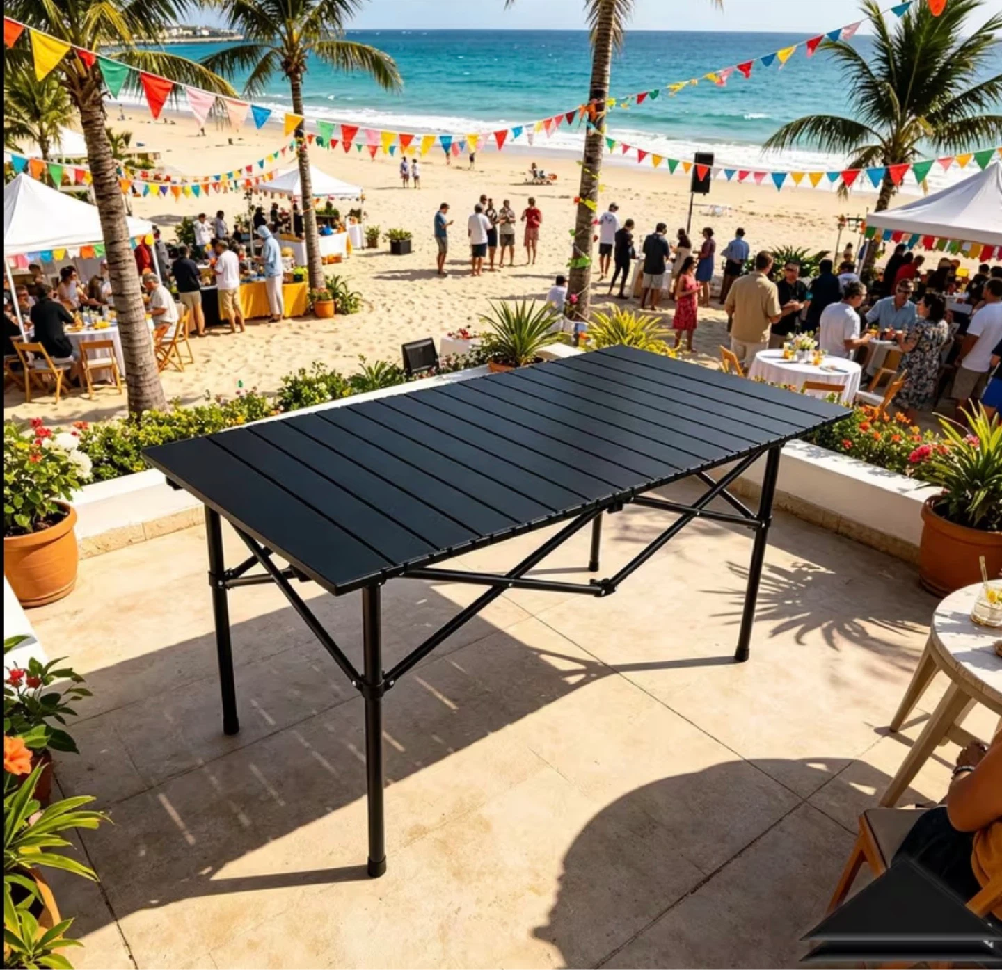 Black Folding Camping Table with Carry Bag (BRAND NEW IN BOX)