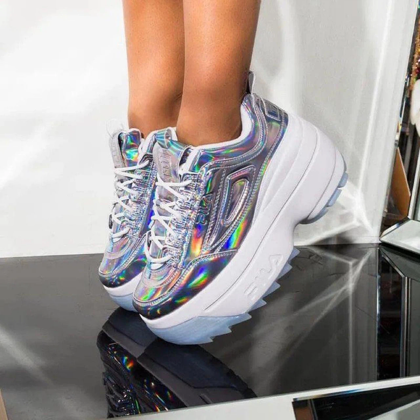 Fila Disruptor II Holographic Platform Sneakers