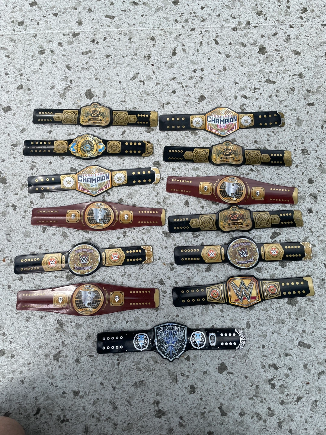 WWE Championship Replica Belts (Set of 12)