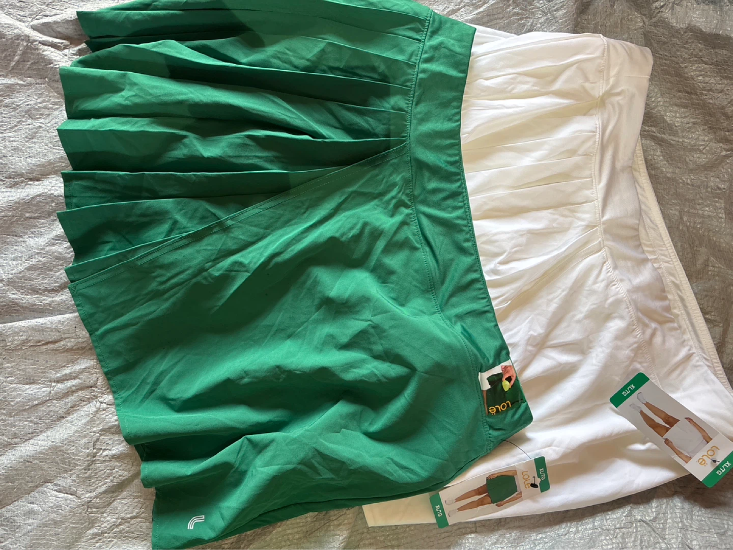 2pc Lole Pleated Tennis Skirts - XL/TG