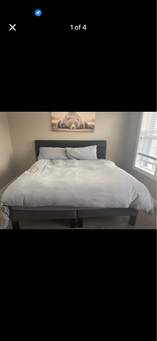 Tempur-Pedic Mattress with King Bed Frame