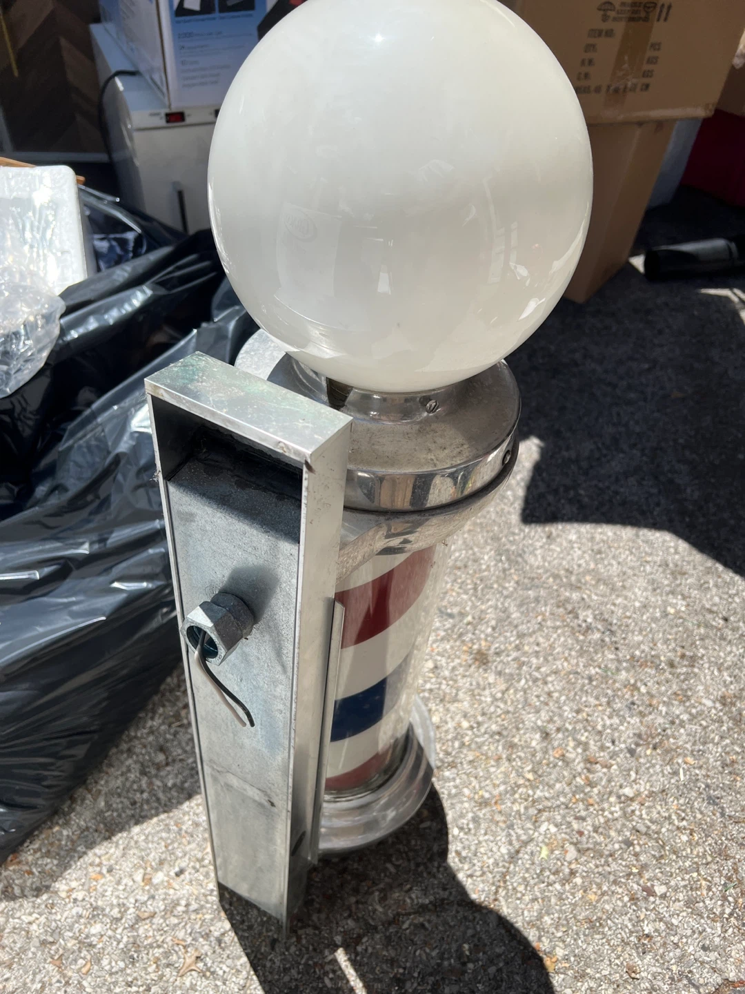 Vintage Barber Pole Light - photo 3